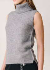 Luna | Sleeveless Turtleneck Knit