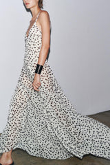 POLKA DOT MAXI DRESS