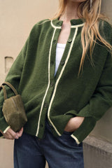 Eloria | Cardigan | Contrast Trims