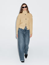 Solenne | Cozy Turtleneck Knit Cardigan