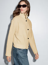 Solenne | Cozy Turtleneck Knit Cardigan