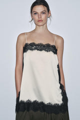 Bella | Lace Satin Cami Top