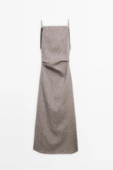 Linen-Blend Flowing Maxi Dress