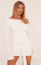 Elina | Draped Sleeve Mini Dress