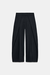 Ava | Pleated Pinstripe Pants