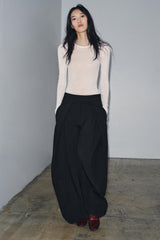 Ava | Pleated Pinstripe Pants