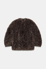 Scarlett | Textured Faux Fur Jacket
