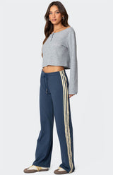 Avery | Contrast Stripe Sweatpants