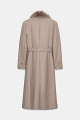 Elowen | Luxe Wool & Faux Fur Coat