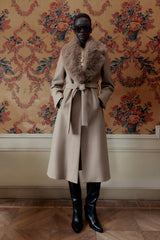 Elowen | Luxe Wool & Faux Fur Coat