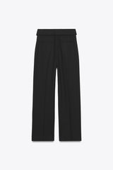 Penelope | Wool Blend Foldover Trouser