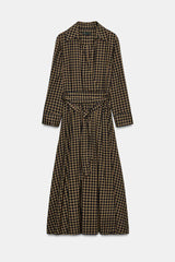 Clara | Effortless Plaid Shirt Dress