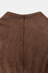 Mara | Faux Leather Halter Top