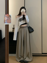 Emily | Wide Leg Pleated Trousers