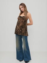 Nina | Leopard Chiffon Mini Dress