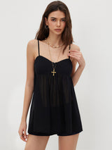 Nina | Leopard Chiffon Mini Dress