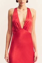 Tatum | Plunged Maxi Dress