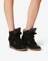 Sienna | Hidden Wedge Suede Sneaker
