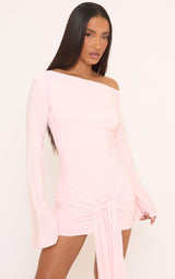 Elina | Draped Sleeve Mini Dress