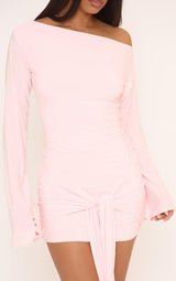 Elina | Draped Sleeve Mini Dress