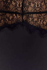 Dinah | Lace Satin Maxi Dress