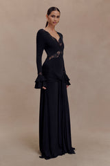 Electra | Lace Panel Maxi Dress