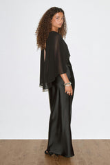 Natalia | Cape Maxi Dress