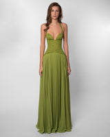 Gaia | Lace Corset Maxi Dress