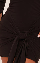 Elina | Draped Sleeve Mini Dress
