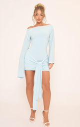 Elina | Draped Sleeve Mini Dress