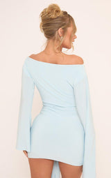 Elina | Draped Sleeve Mini Dress