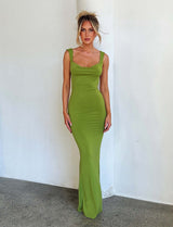 Ava | Satin Maxi Dress