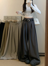 Emily | Wide Leg Pleated Trousers