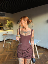 Hannah | Draped Corset Mini Dress