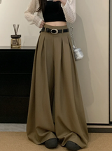 Emily | Wide Leg Pleated Trousers
