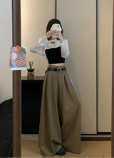 Emily | Wide Leg Pleated Trousers