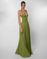 Gaia | Lace Corset Maxi Dress