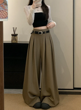 Emily | Wide Leg Pleated Trousers