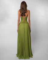 Gaia | Lace Corset Maxi Dress