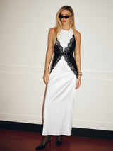 Seraphine | Lace Paneled Maxi Dress