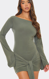 Elina | Draped Sleeve Mini Dress