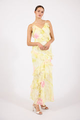 Cassidy | Sleeveless Ruffle Dress