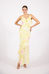 Cassidy | Sleeveless Ruffle Dress
