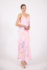 Cassidy | Sleeveless Ruffle Dress