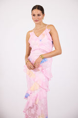 Cassidy | Sleeveless Ruffle Dress