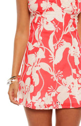 Ellie | Red Floral Mini Dress