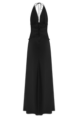 Dinah | Lace Satin Maxi Dress