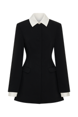 Audrey | Tailored Crepe Mini Dress
