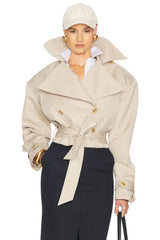 Tilly Oversized Cropped Trench