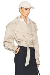 Tilly Oversized Cropped Trench